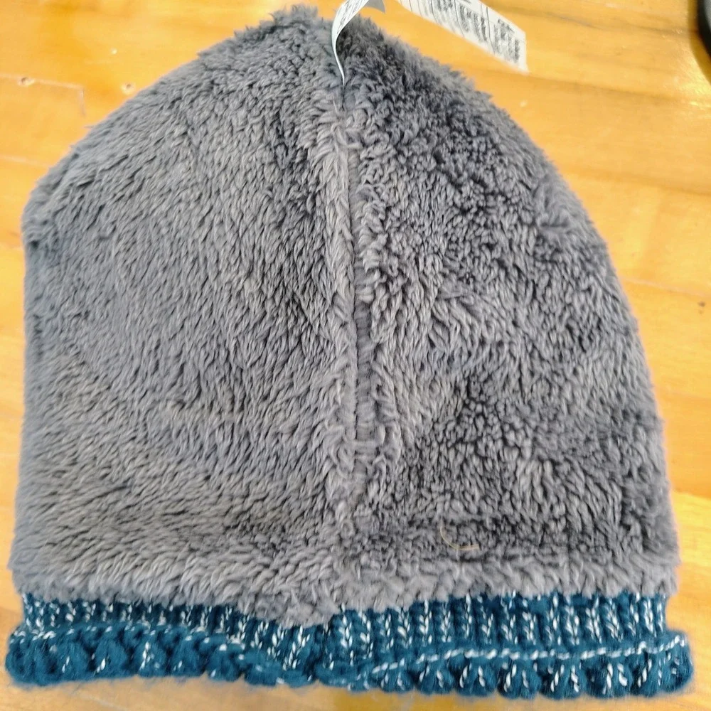 Carhartt Womens‎ Teal Blue Knit Pom Beanie Fleece Lined Winter Hat AH5469-W